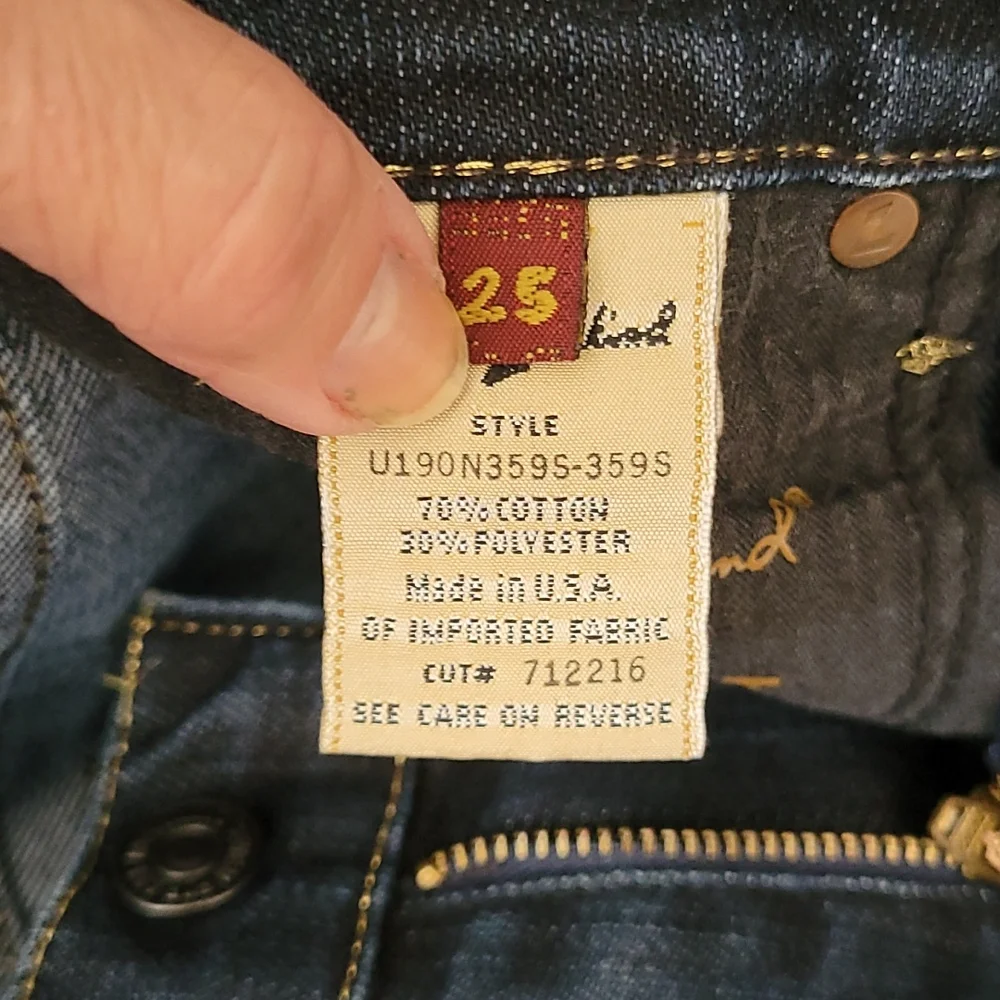 Rare 7 for all mankind lightning bolt denim 25
